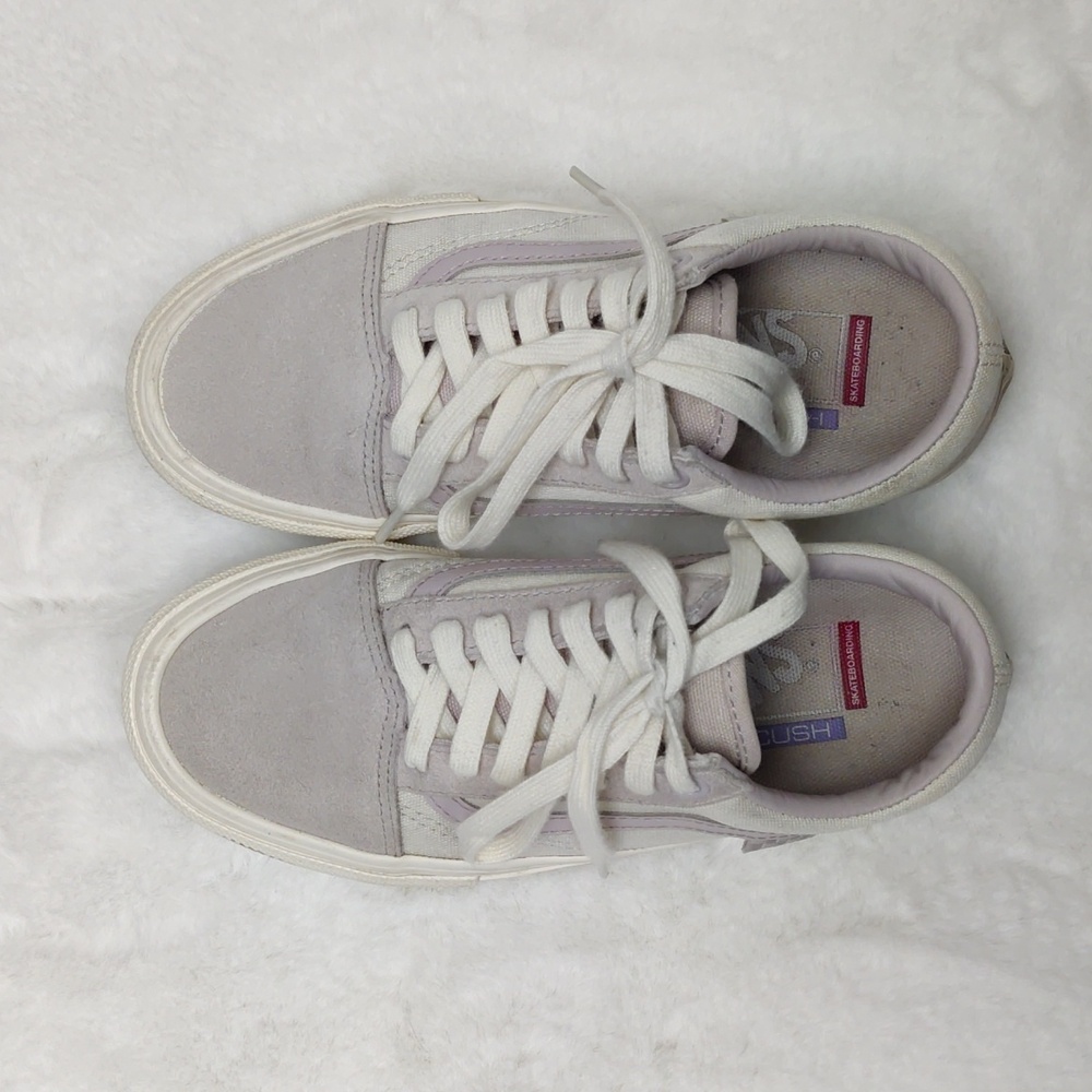 Vans gray/lilac color way size: 4 men's